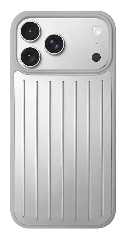כיסוי Nanox Suitcase ל- iPhone 15 Pro בצבע כסף